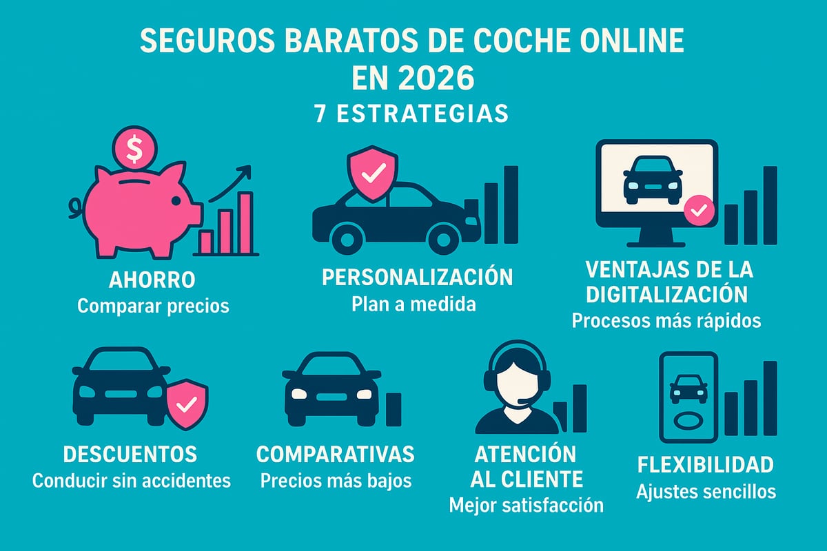 7 Estrategias Clave de Seguros Baratos de Coche Online en 2026 2 7 Estrategias Clave para Conseguir Seguros Baratos de Coche Online en 2026
