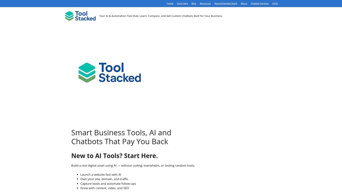 10 Best Automation Tools for Business Success in 2026 - ToolStacked Custom Chatbot Services