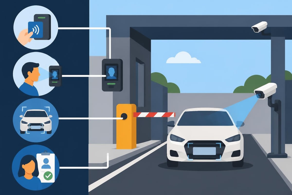 Commercial Security Gate: Selection, Safety &Amp; Maintenance 2 Multi-Factor Gate Access Control