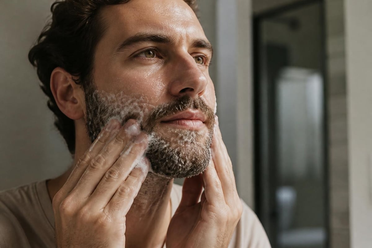 Beard cleansing process