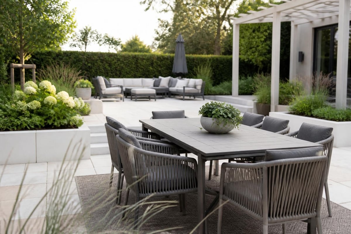 Multi-zone outdoor layout