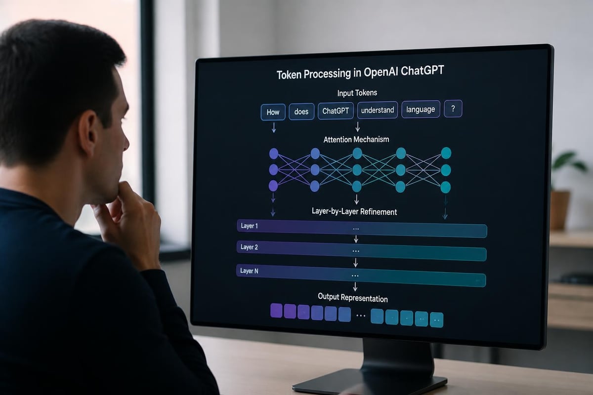 How transformer architecture processes language