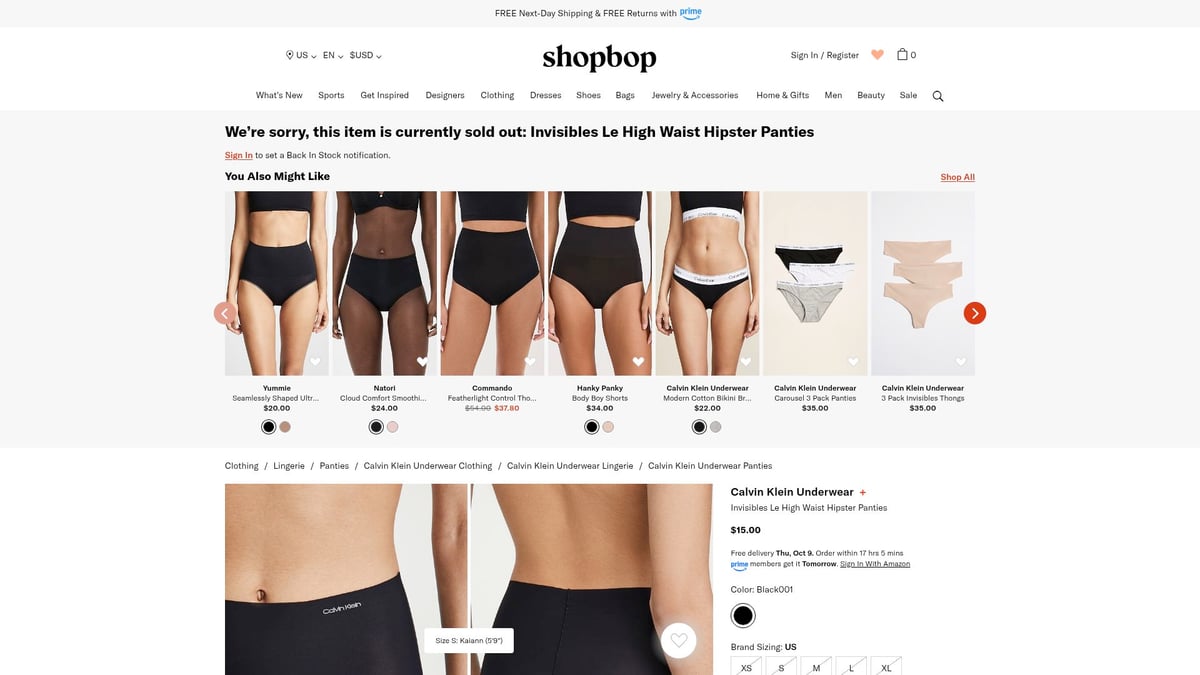 8 Best Underwear Under Leggings for Comfort and Style 2025 - Calvin Klein Invisibles High Waist Hipster Panties