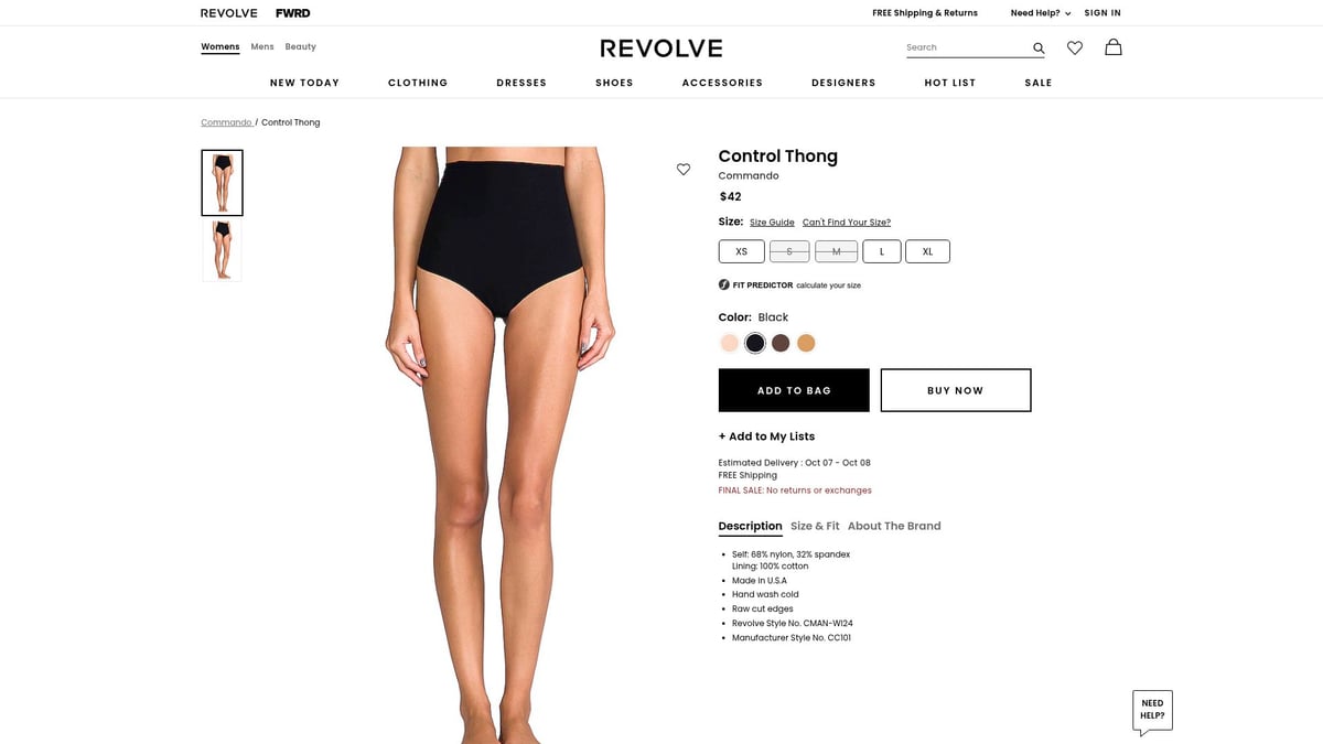 8 Best Underwear Under Leggings for Comfort and Style 2025 - Commando Classic Control Thong