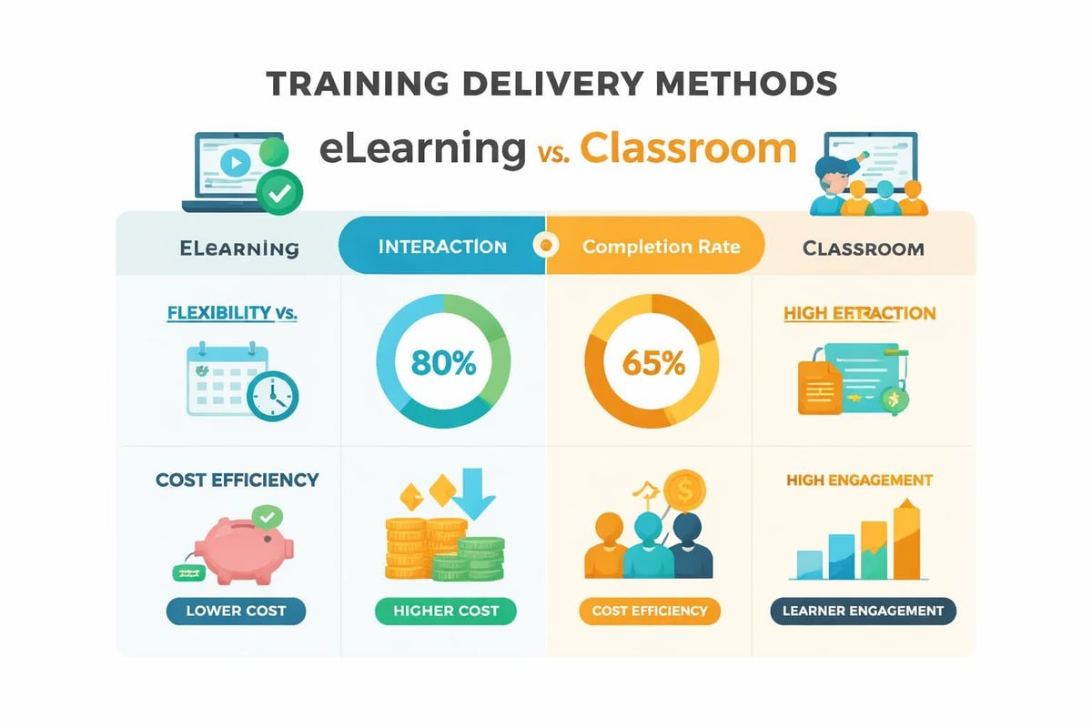 Learning delivery methods comparison