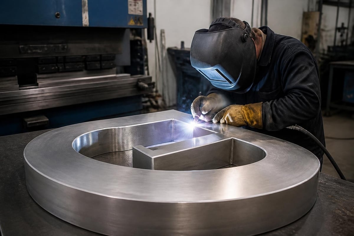 Metal forming techniques for dimensional signage