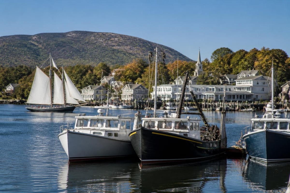 Midcoast Maine harbor towns