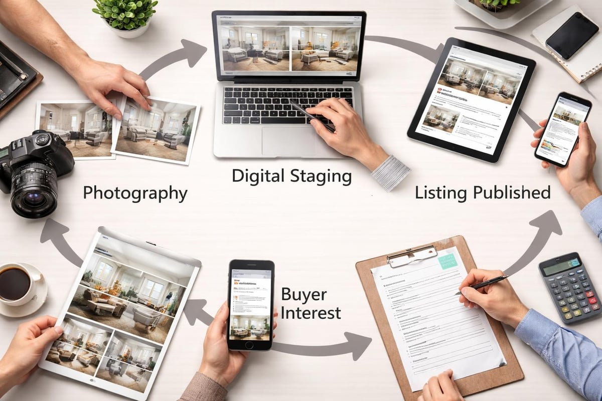 Real estate marketing workflow integration