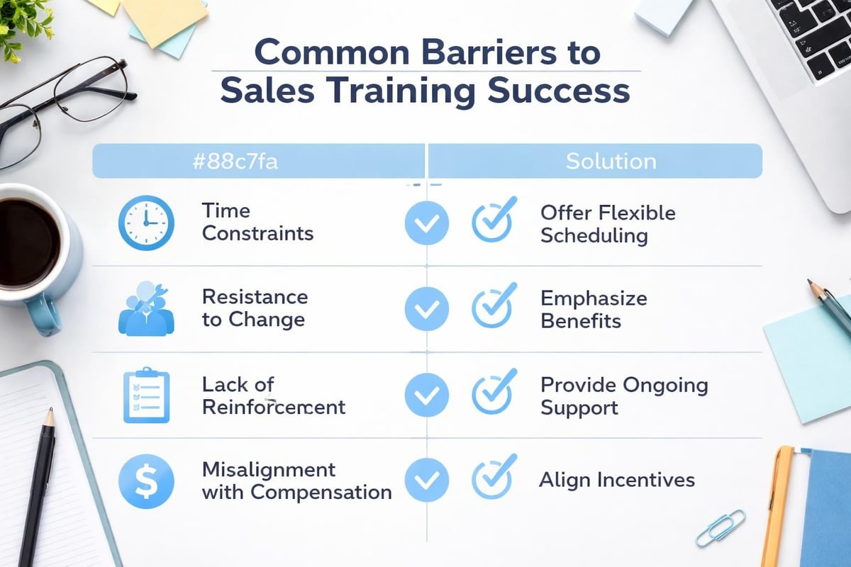 Sales training challenges
