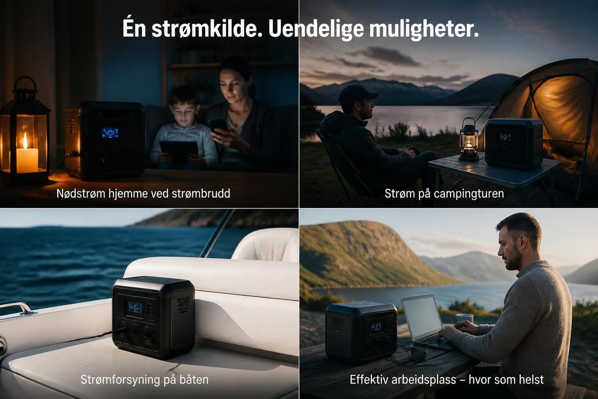 Bruksområder for portable strømstasjoner