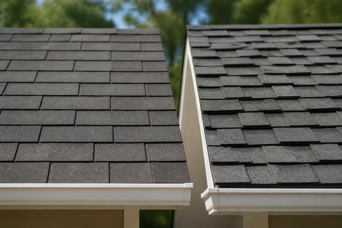 Asphalt shingle types comparison
