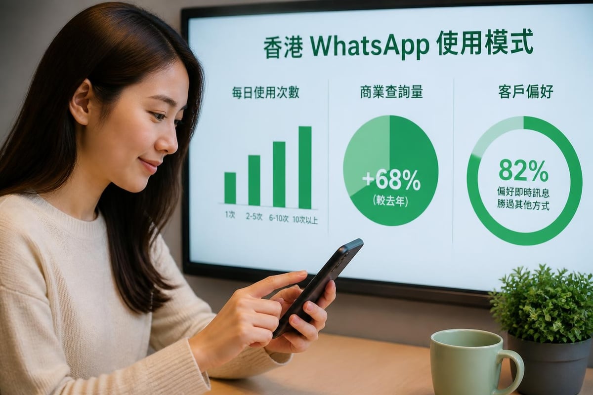 WhatsApp engagement statistics Hong Kong
