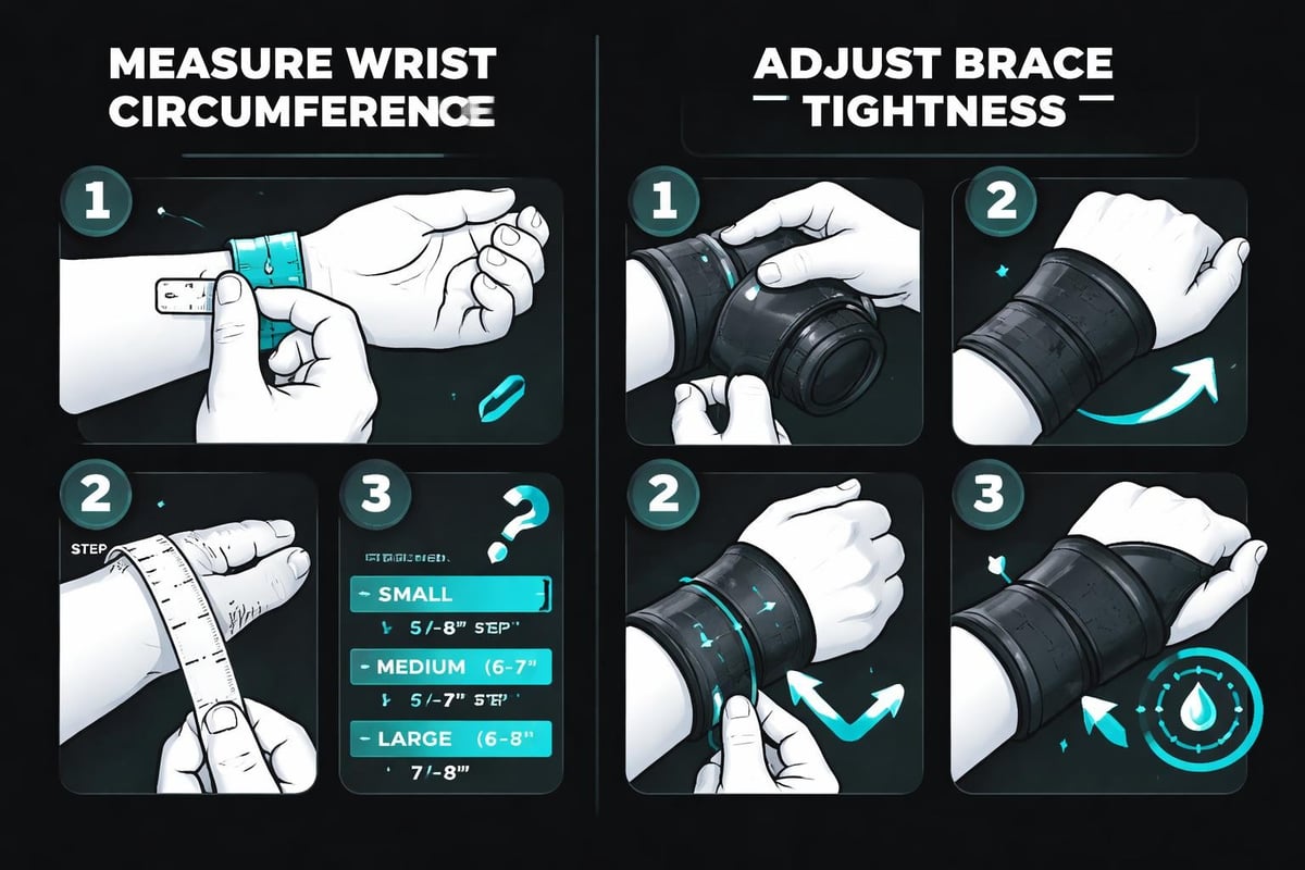 Proper wrist brace fitting