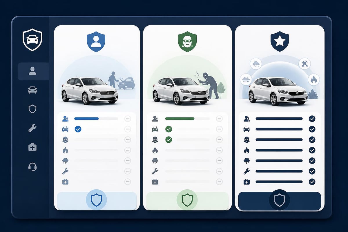 Comparaci&oacute;n de coberturas de seguros de coche