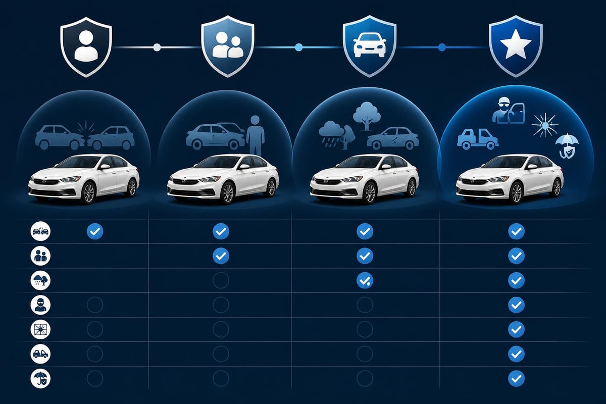 Tipos de coberturas de seguros de coche