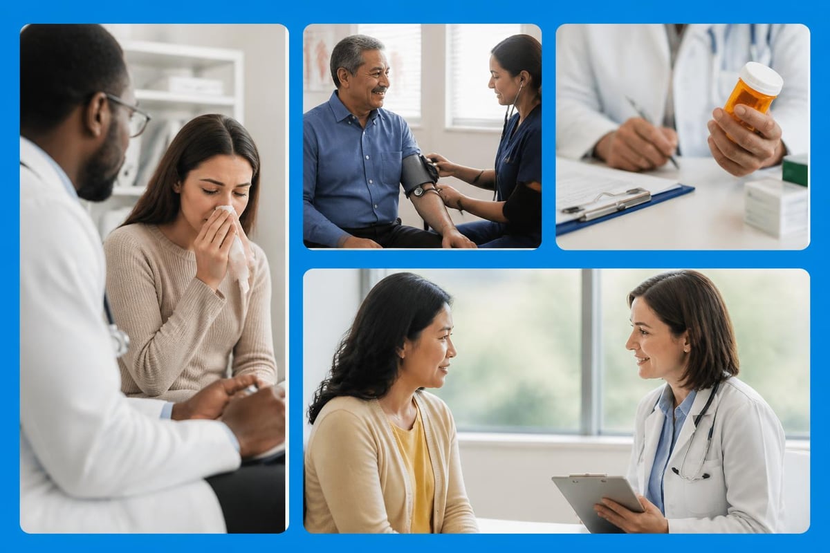 Primary care workflow for acute and chronic conditions