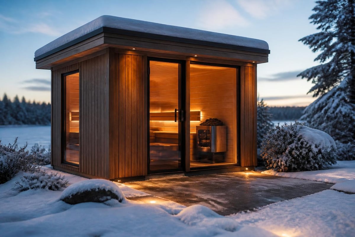 Year-round outdoor sauna performance