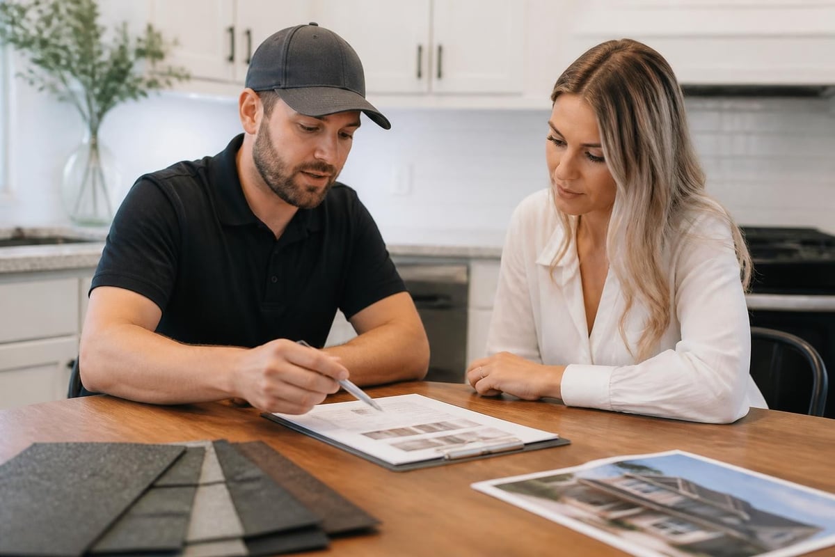 Roofing estimate components