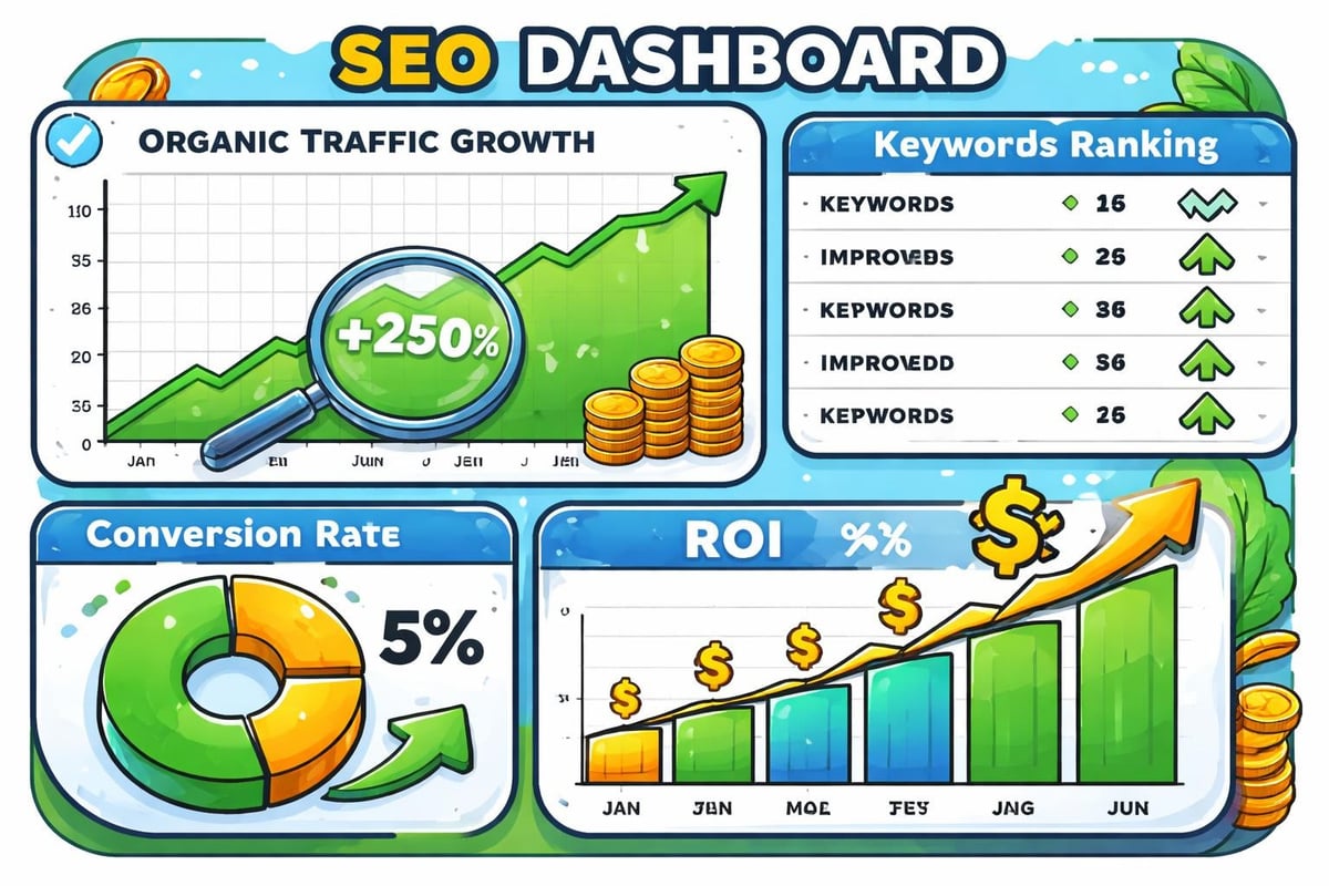 SEO performance dashboard