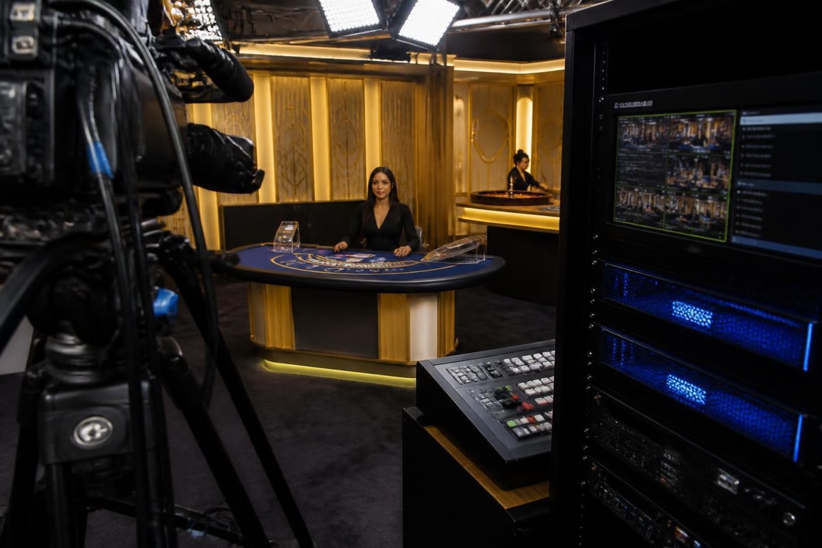 Live dealer studio technology setup