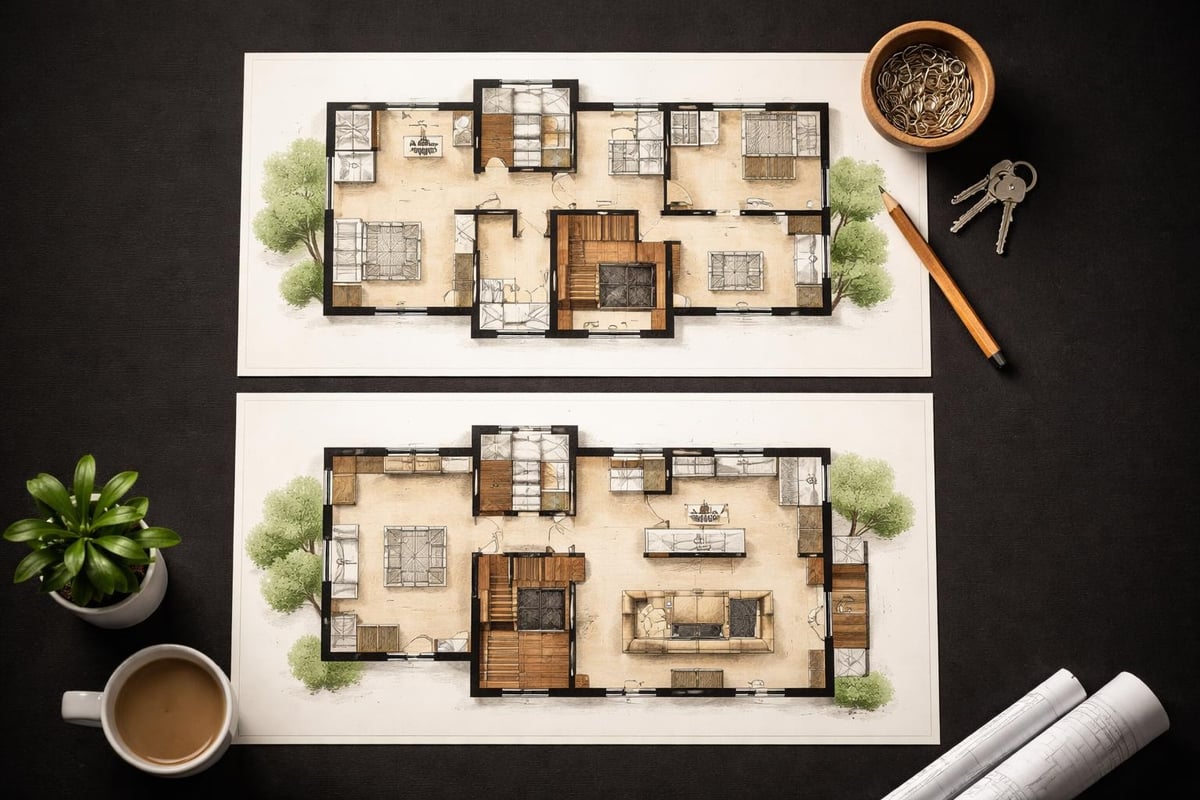 Cape Cod floor plan transformation