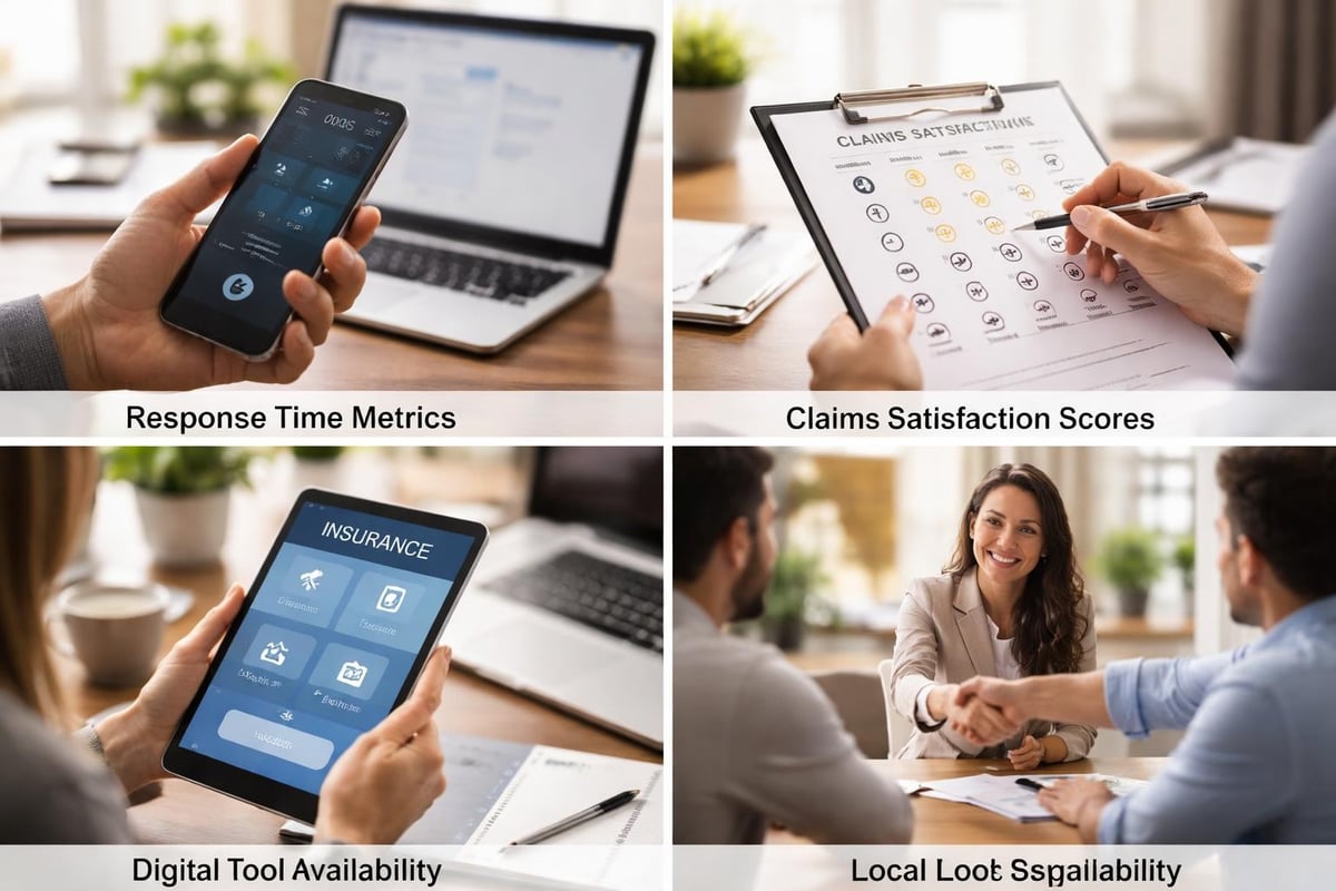 Insurance company customer service comparison