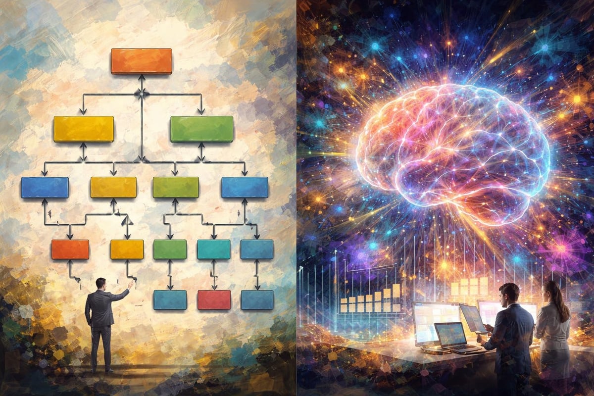 AI versus traditional automation comparison