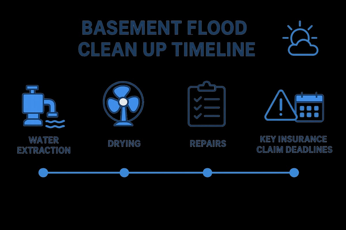 7 Essential Basement Flood Clean Up Steps for 2026 | Water Damage ...