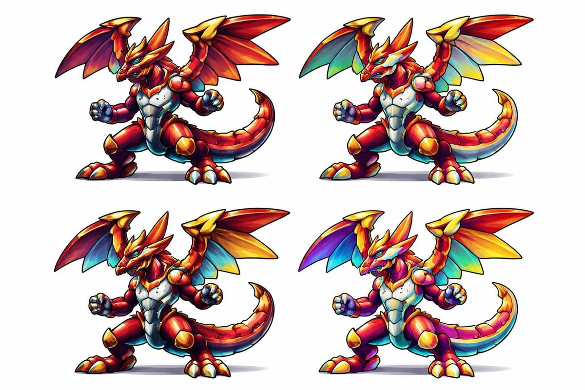 Coloring technique variations