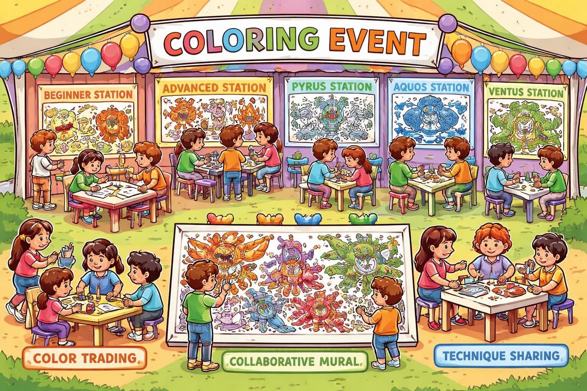 Bakugan coloring club activities