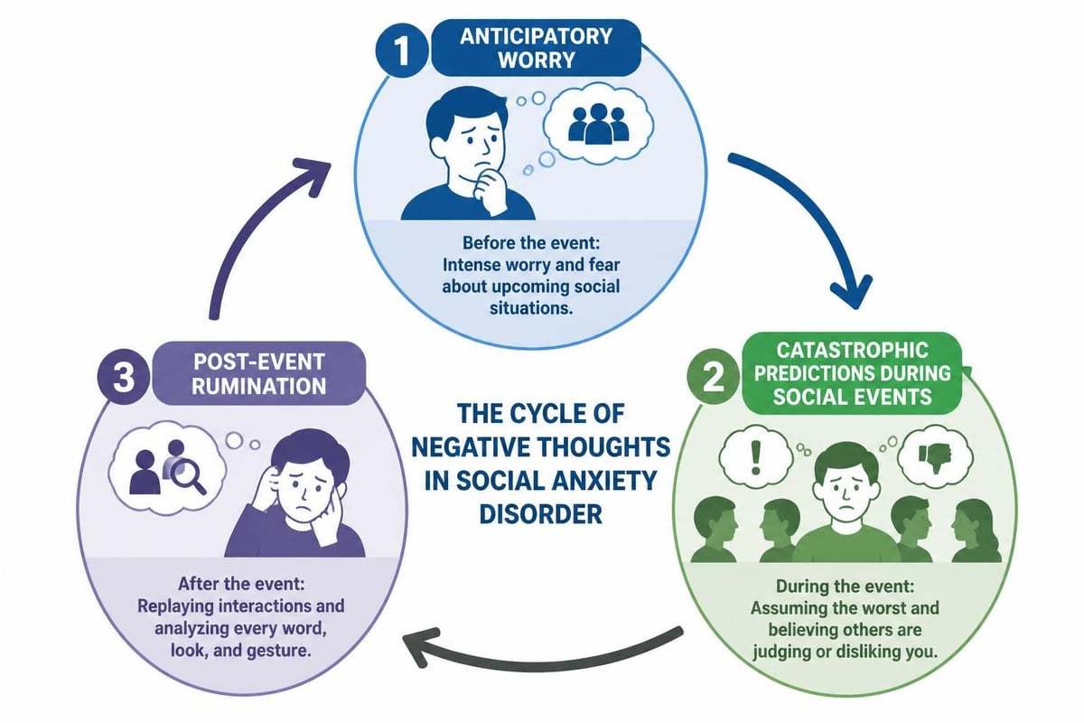 Thought patterns in social anxiety