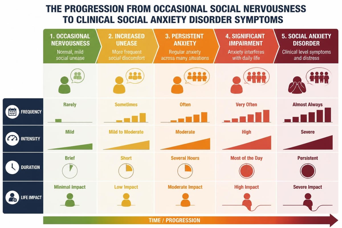 Timeline of symptom progression