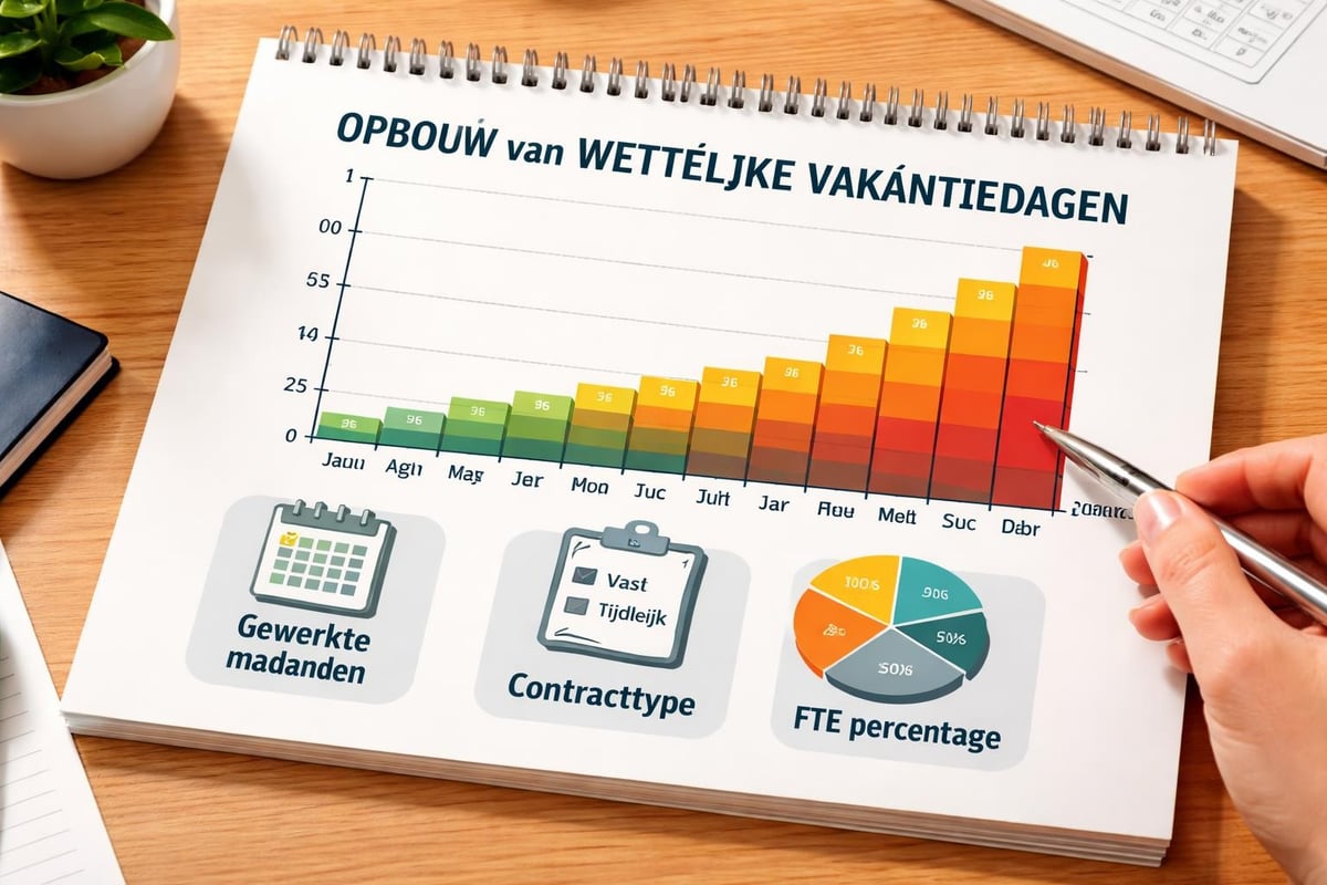 Opbouw van verlofrechten tijdens werkjaar