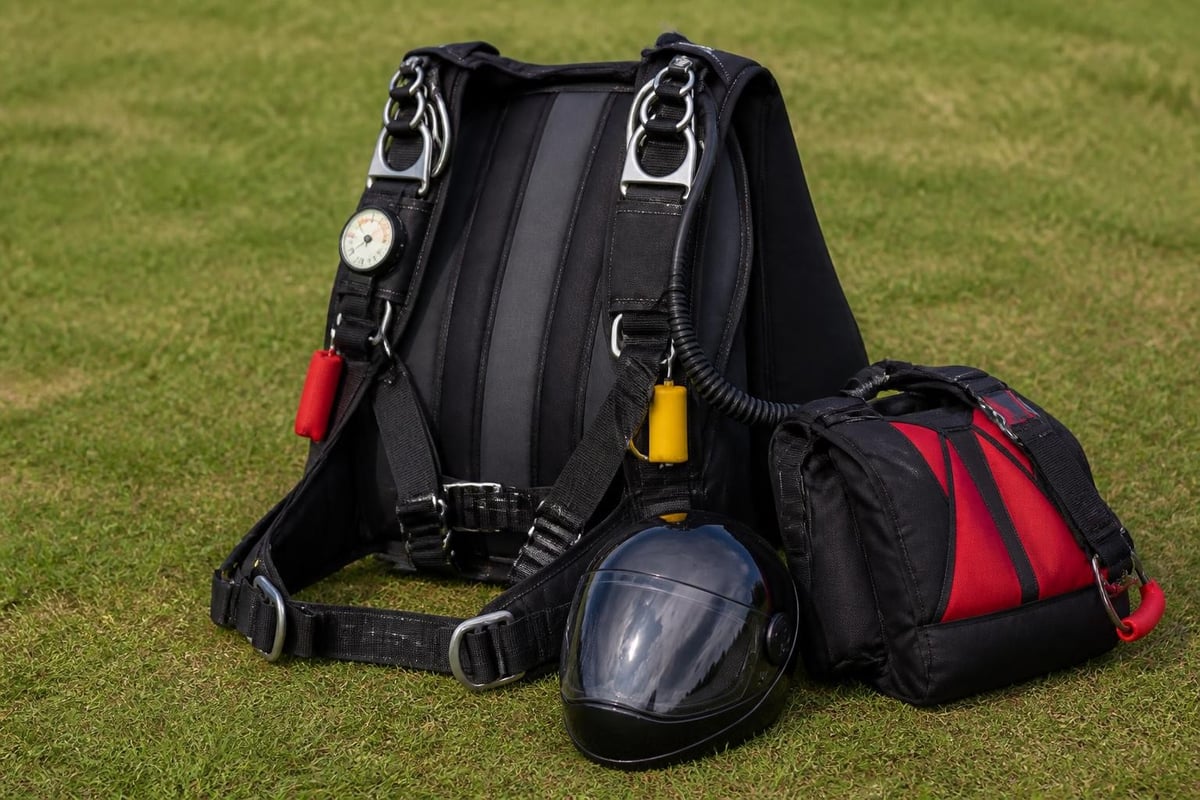 Skydiving equipment system components