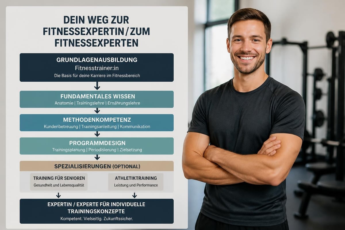 Lernweg und Qualifikationsstufen Fitnesstrainer