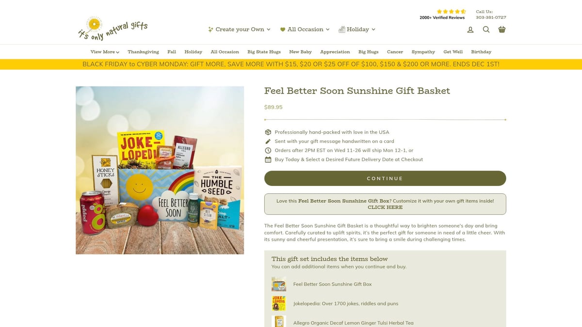 7 Thoughtful Get Well Care Package Ideas for 2026 - Sunshine Get Well Gift Basket – It's Only Natural Gifts