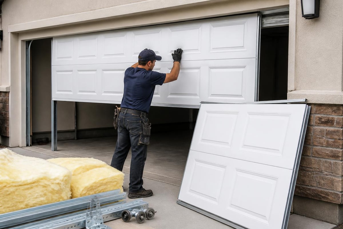 Garage door replacement cost factors