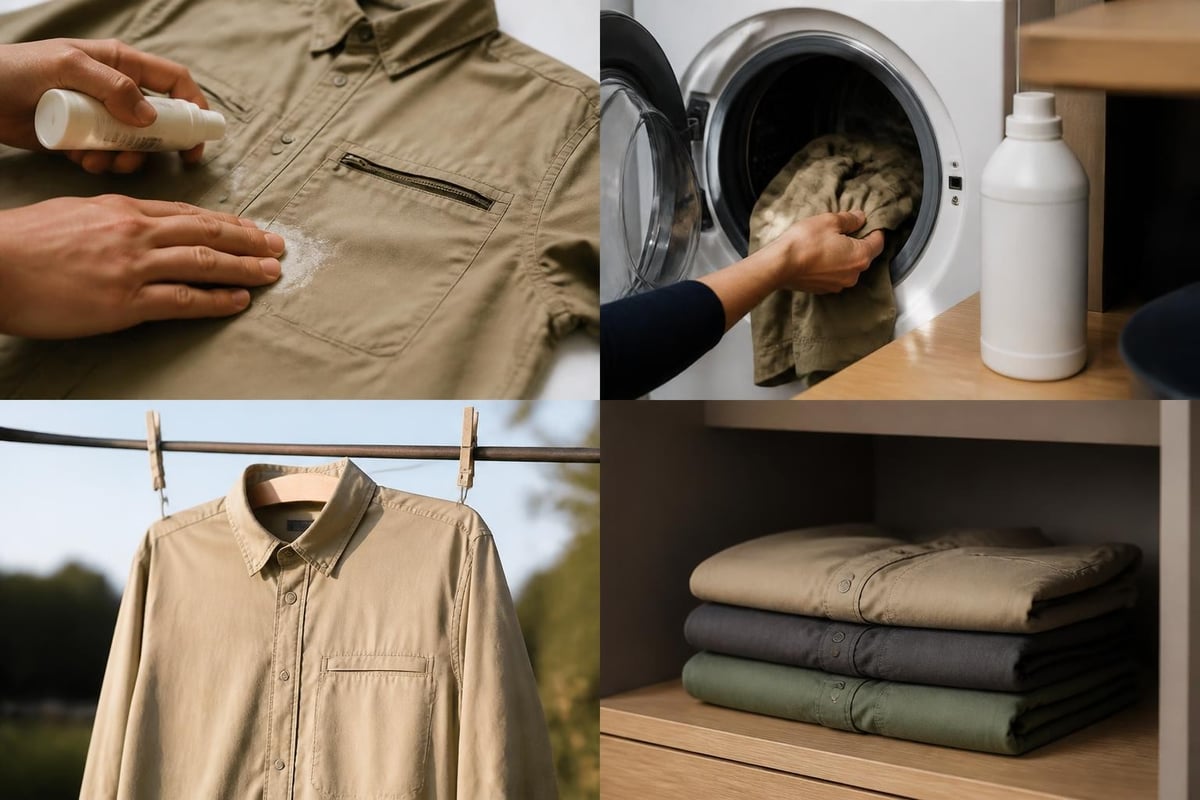 Gravel shirt care and maintenance