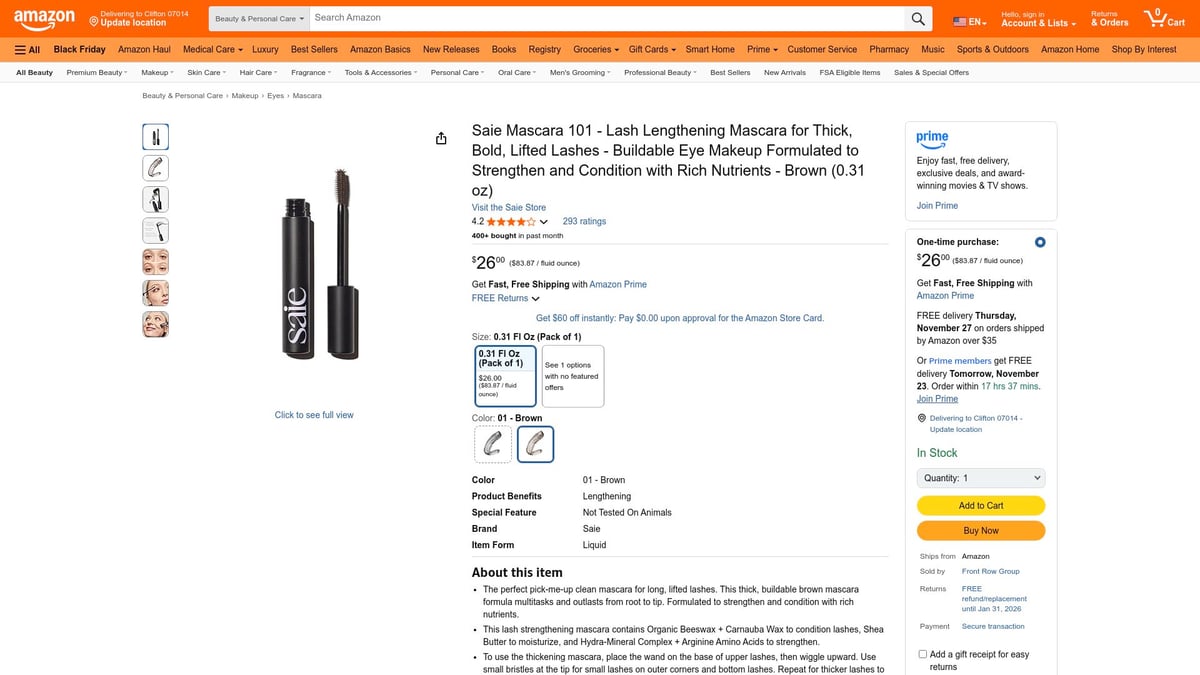 7 Best Natural Mascara Picks for Lush Lashes in 2025 - Saie Mascara 101