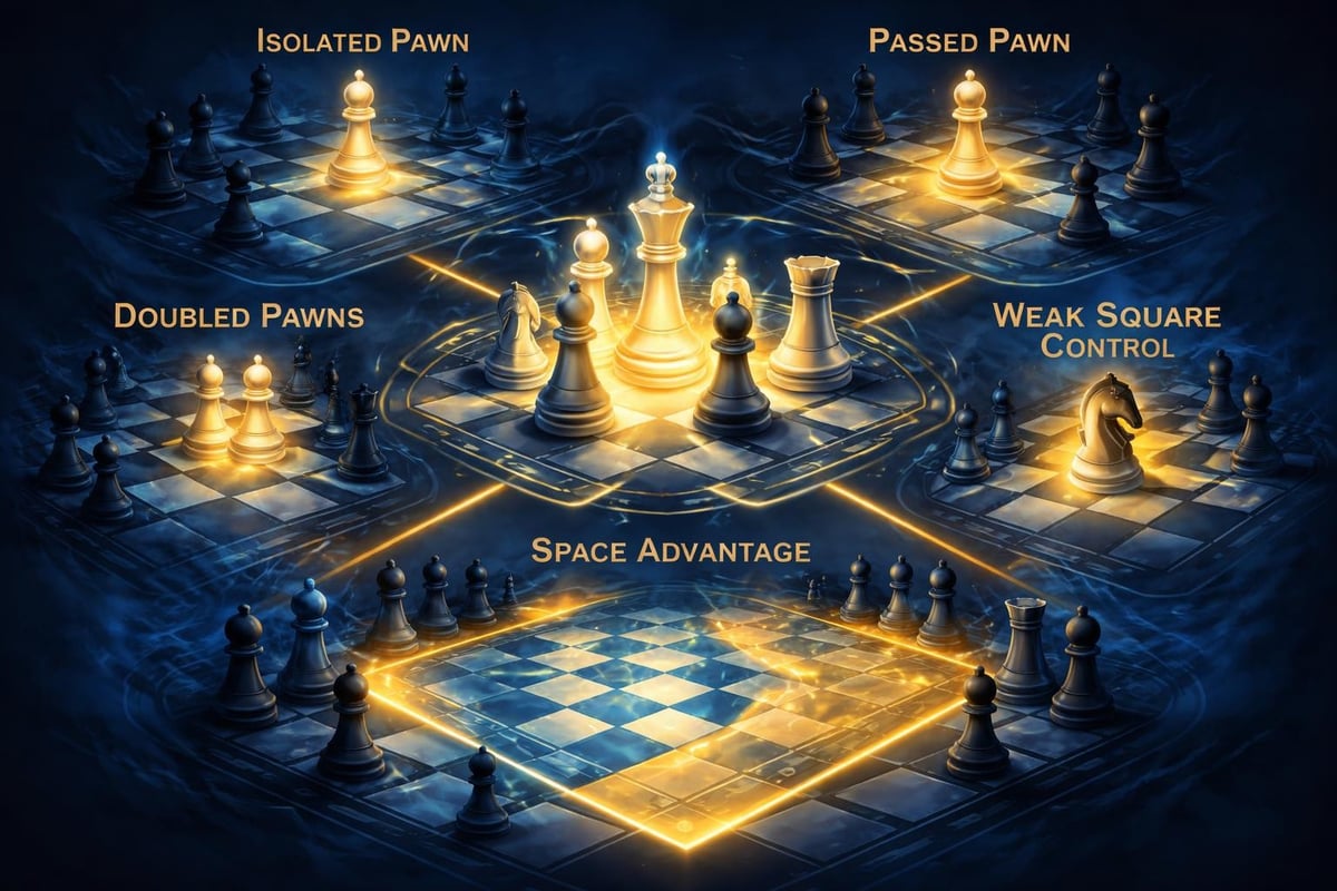 Chess strategic concepts and positional elements