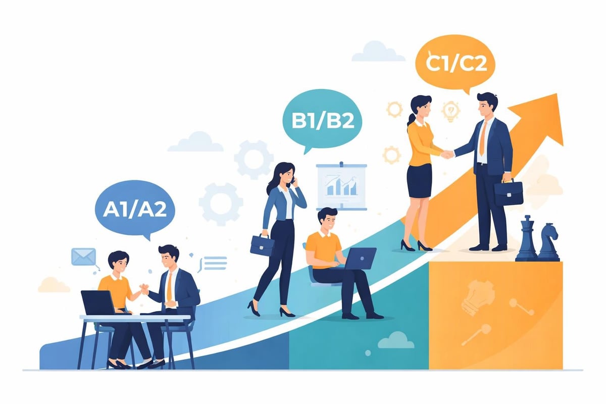 ERK niveaus zakelijk Engels