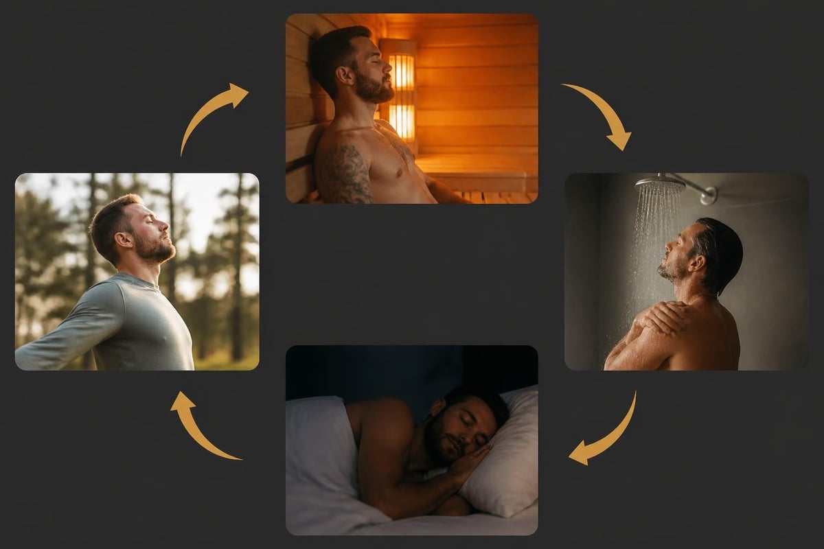 Sauna sleep temperature cycle