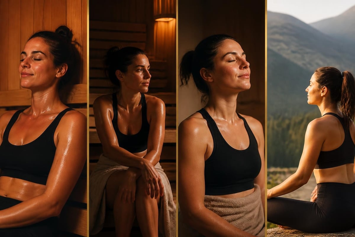 Sauna anxiety relief timeline