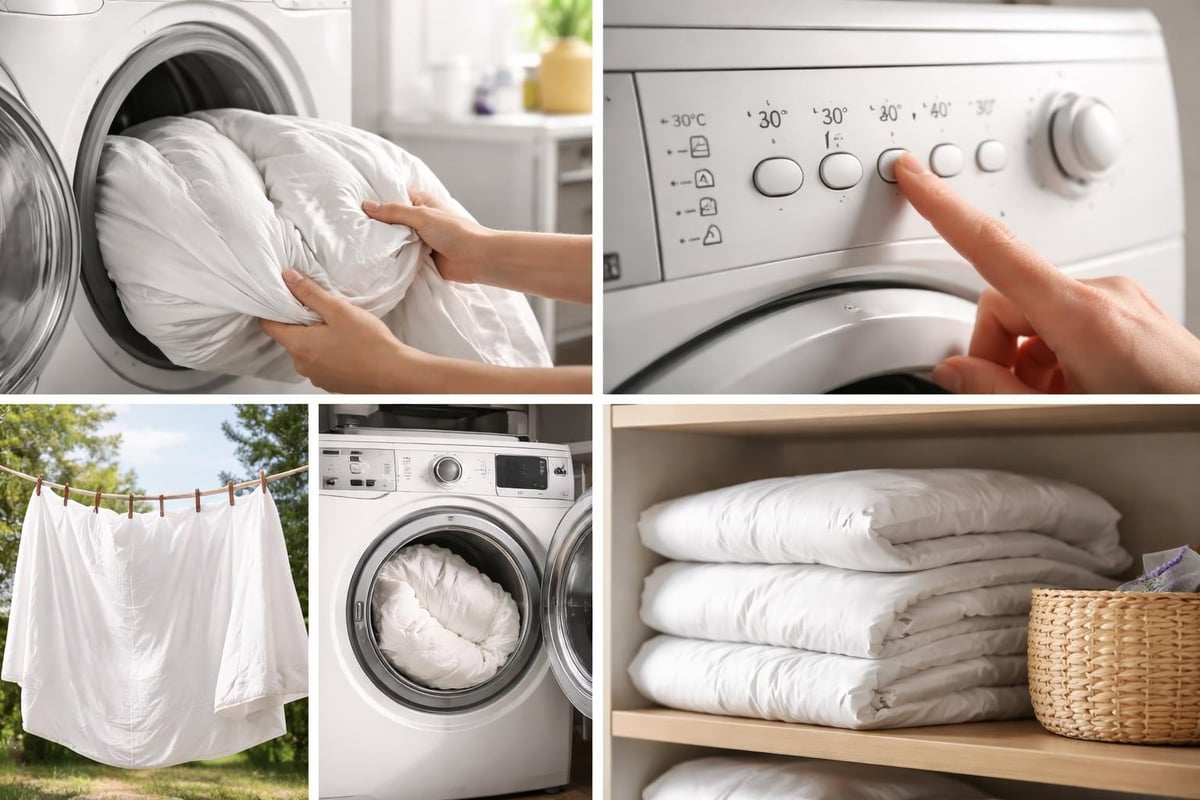 Duvet cover care routine