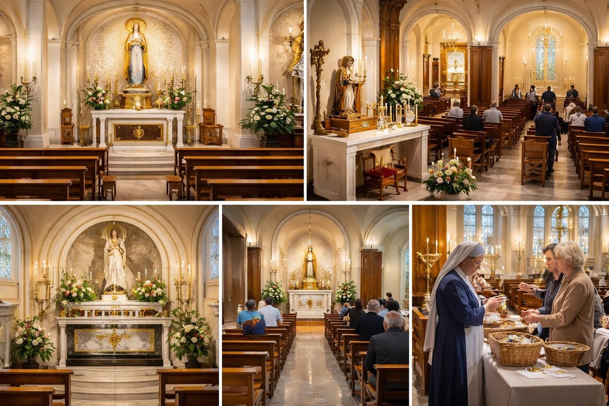 Interior layout of the chapel