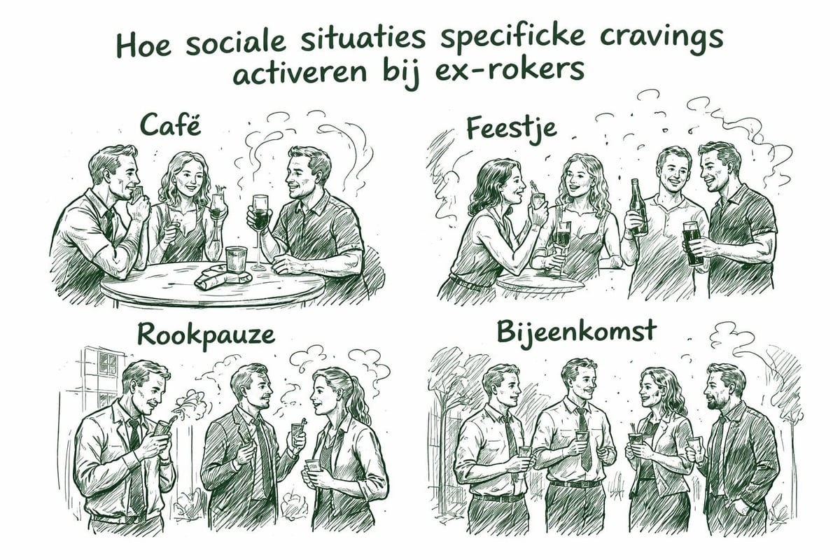 Sociale triggers bij stoppen met roken