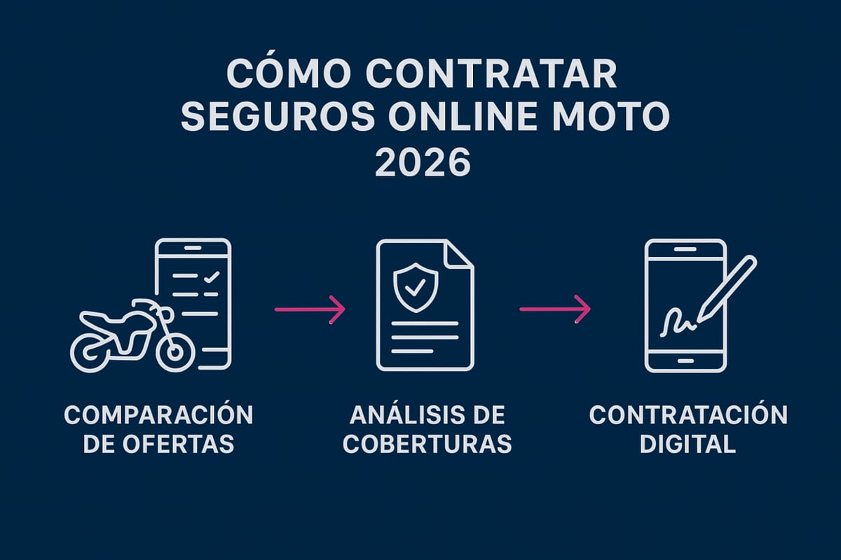 Paso a paso para contratar tu seguro de moto online en 2026