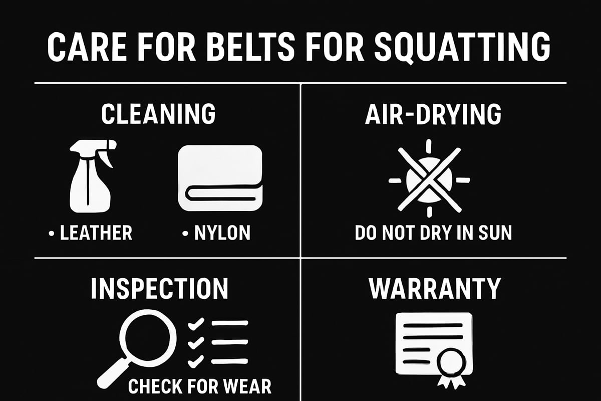 How to Care for and Maintain Your Squat Belt