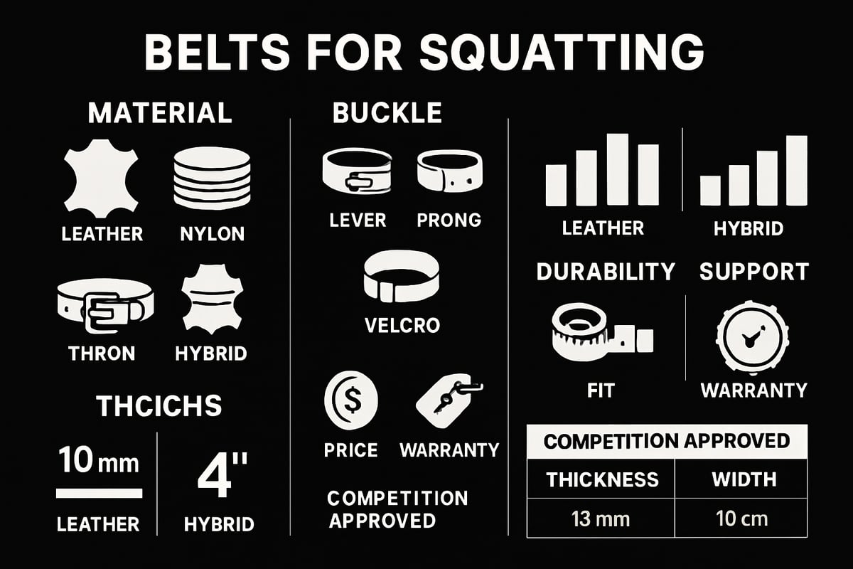 Key Features to Consider When Choosing a Squat Belt