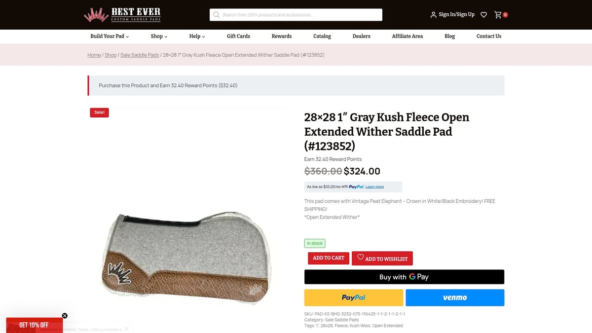 Top 7 Saddle Pad Picks for Comfort and Performance 2025 - Gray Kush Fleece Open Extended Wither Saddle Pad – Best Ever Pads